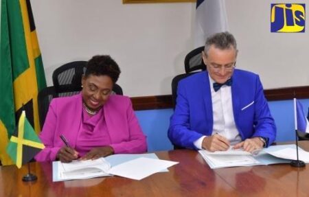 PHOTOS: Jamaica and France Sign MOU for Cooperation on Sports – Jamaica Information Service