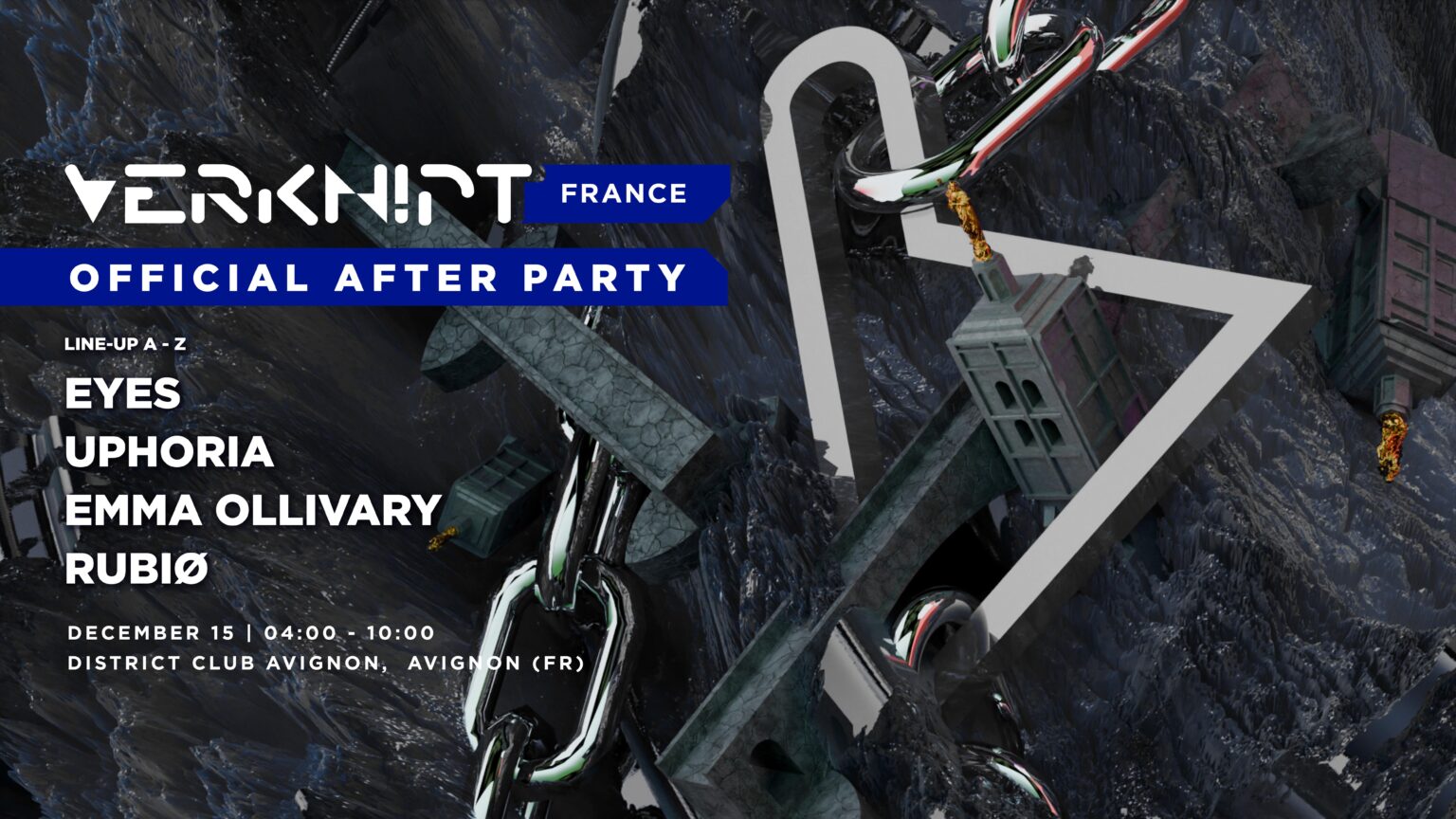 VERKNIPT France – Avignon – December 14 at TBA – Park Exposition, Avignon, South East (2024) ⟋ RA – Resident Advisor