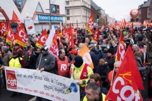 In photos: Mass demonstrations take place across France – The Washington Post