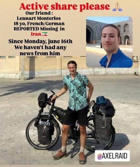French man missing in Iran arrested for ‘a crime,’ says Iran’s foreign minister – Le Monde.fr