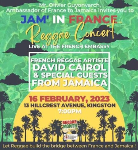 ‘Jam in France’ a real reggae night at the French Embassy – Jamaica Gleaner