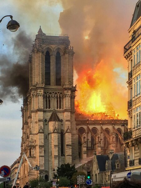 Fire breaks out in spire of French cathedral – CNN