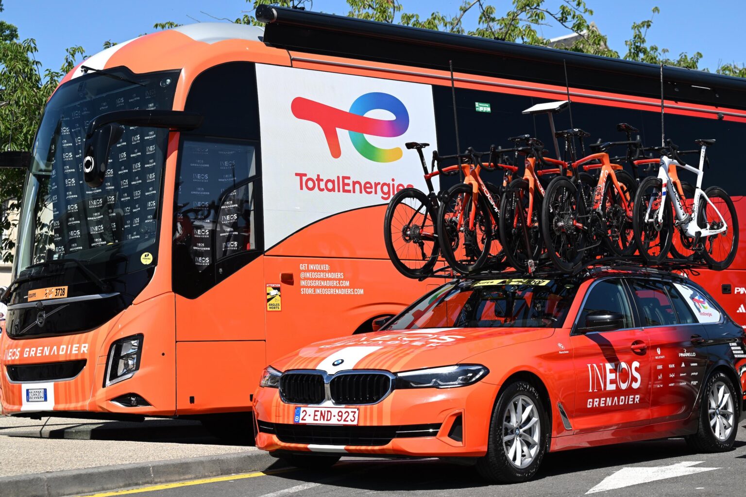 Ineos-Grenadiers team car hits spectator during Tour de France – goSkagit