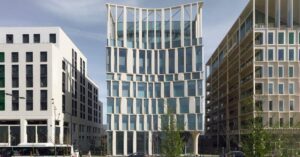 sculptural concrete columns define cino zucchi architetti’s office building in bordeaux – Designboom