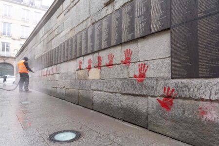 French Holocaust Memorial Vandalized With ‘Free Gaza’ Inscription – i24NEWS