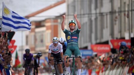 Protester wearing ‘Israel out of the Tour’ t-shirt runs onto Tour final straight – Reuters