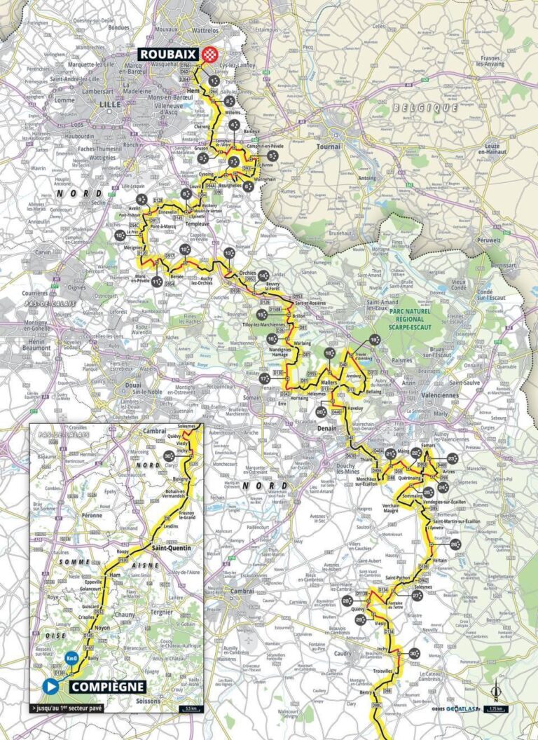 Paris-Roubaix 2025 route – Cyclingnews
