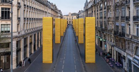 SpY reimagines industrial containers as golden monoliths in lille’s urban landscape – Designboom